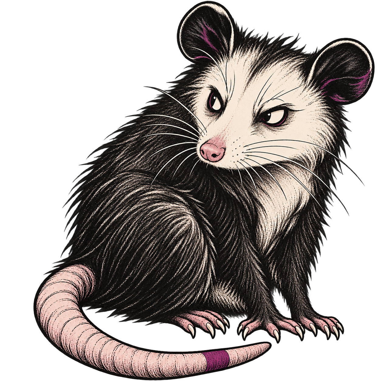 The possum, in its idle state